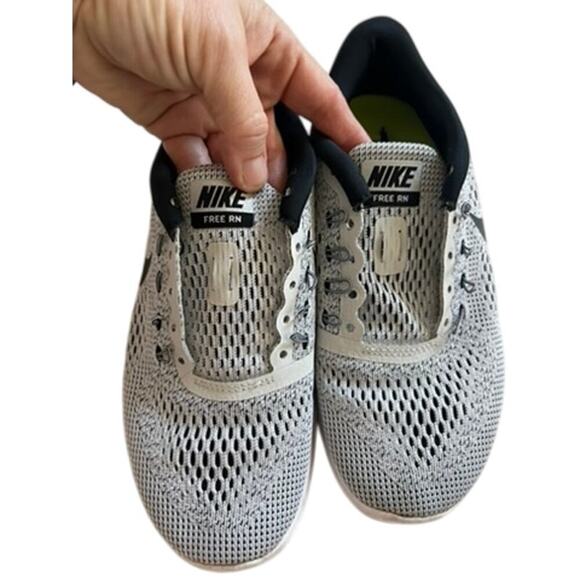 Nike free sneaker womens gray and black missing laces comfy running shoes size 6 - Picture 10 of 10